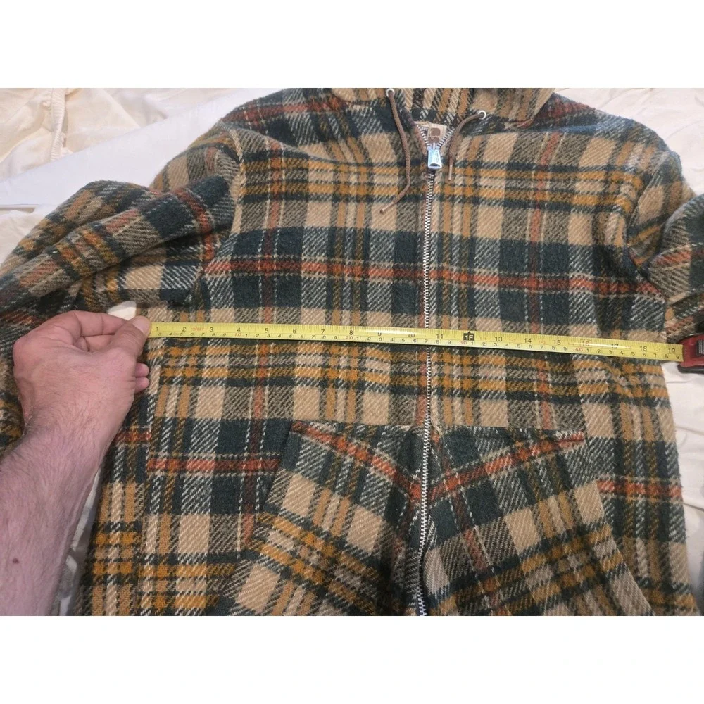 Vintage Wilson Barry Plaid Hooded Jacket Talon Zip